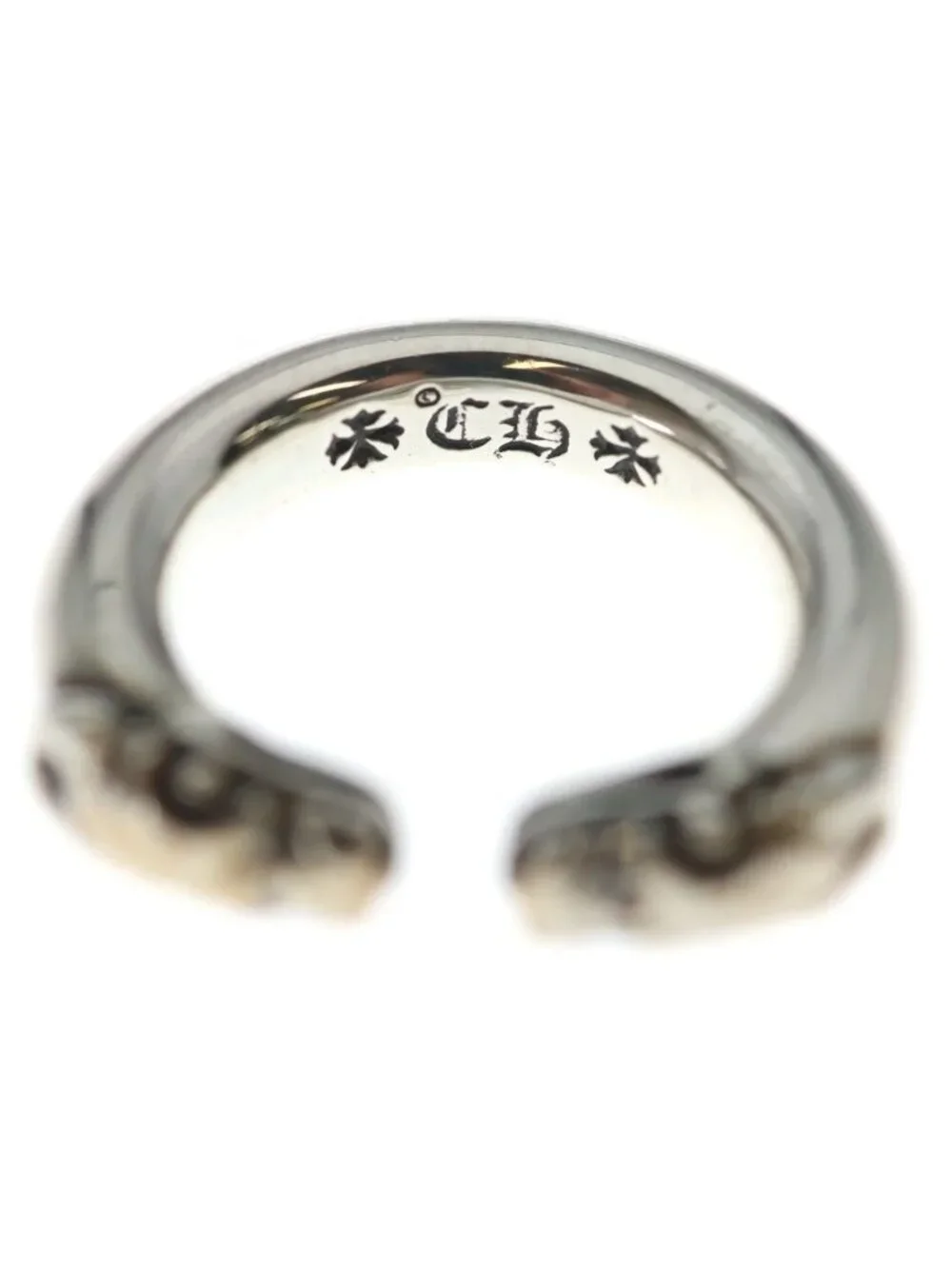 Chrome Hearts Double Dog Ring Silver